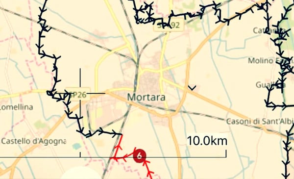 Gli amici del cammino - ASD Mortara - CAMMINANDO LUNGO I CONFINI DEL COMUNE DI MORTARA