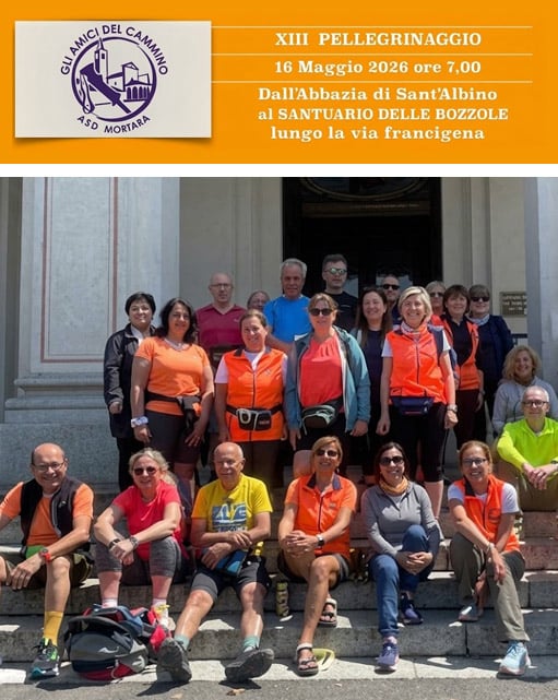 Gli amici del cammino - ASD Mortara - Pellegrinaggio Madonna della Bozzola 2026