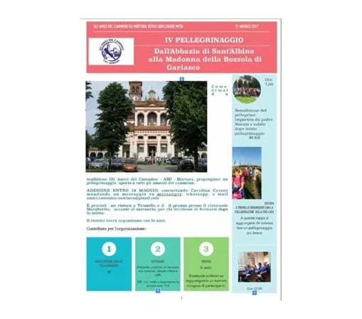 Gli amici del cammino - ASD Mortara - Pellegrinaggio 2017