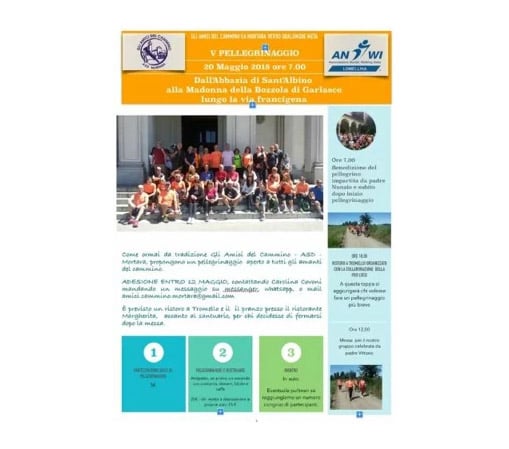 Gli amici del cammino - ASD Mortara - Pellegrinaggio 2018