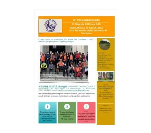 Gli amici del cammino - ASD Mortara - Pellegrinaggio 2022
